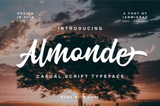 Almonde Script: Elevate Brand Visuals with Elegant Handwritten Typography