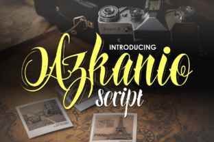 Azkanio Script: A Sweet and Charming Handwritten Typeface for Crafters