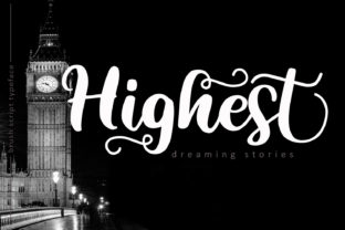 Highest Script Font Review and Free Download