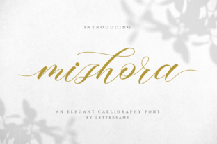 Mishora Script: A Romantic Handwritten Font for Elegant Campaigns