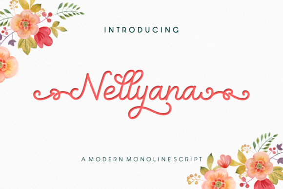Nellyana Script Typeface Review for Elegant Brand Identity