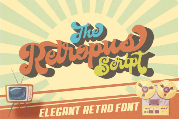 Retropus Script Typeface for Editorial Branding