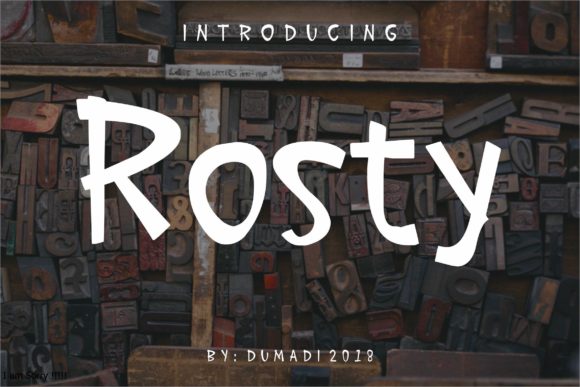 Rosty: A Striking Script Handwritten Typeface for Unique Branding